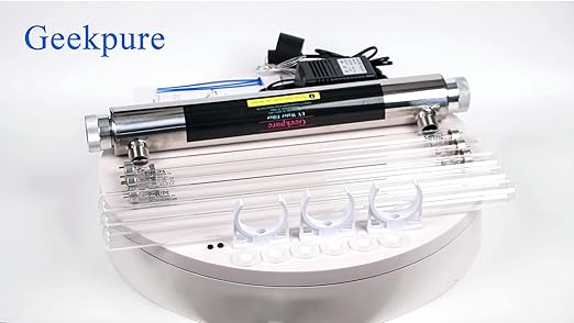 Geekpure Whole House UV 6 GPM Water Filter System with 3 UV Filter + 3 Quartz Sleeve (25 Watt)