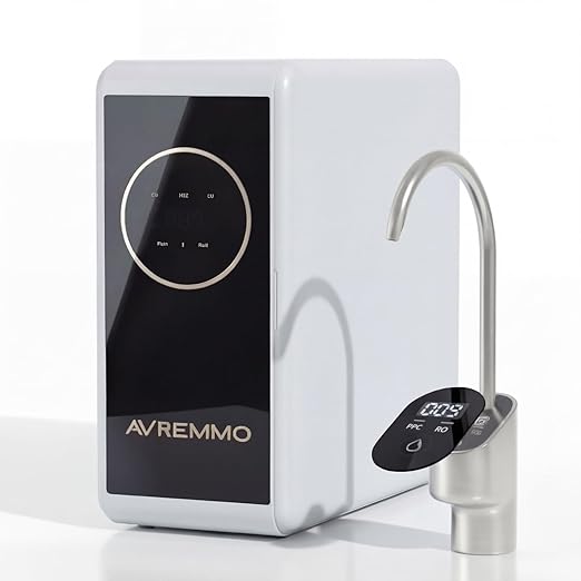 600G Reverse Osmosis Water Purifier, Under Sink RO System with Digital Faucet, 2:1 Pure-to-Drain Ratio, 3000L Total Capacity, Tankless Design, Filter Life Reminder
