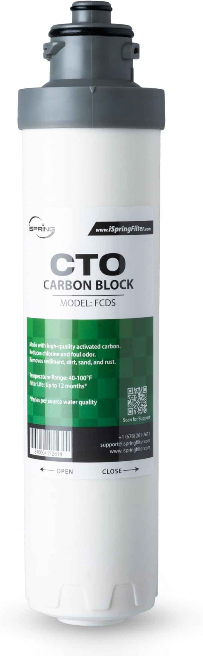iSpring FCDS 3rd Stage Carbon Block CTO Replacement Filter for DS4B & DS4S