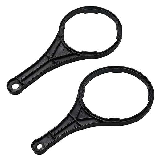 2 Pcs Water Filter Wrench for Big Blue Style Filter Housings 2 Sizes Water Filter Wrench for Whole House Filters, Universal Fit for 4.5''& 2.5'' Width Filters Cartridges