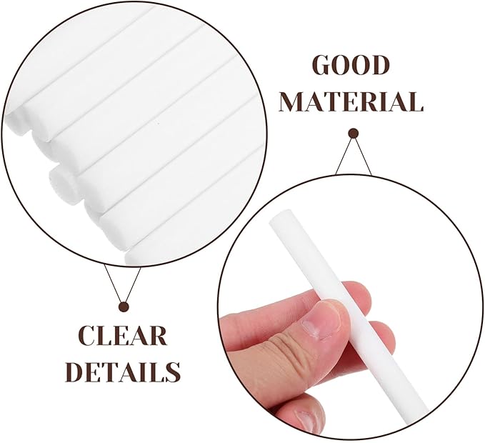 FRCOLOR 150pcs Essential Oil Diffuser Sticks Aromatherapy Car Diffuser Sponges Humidifier Filter Replacement Wick Absorbent Sticks - AquaVibe