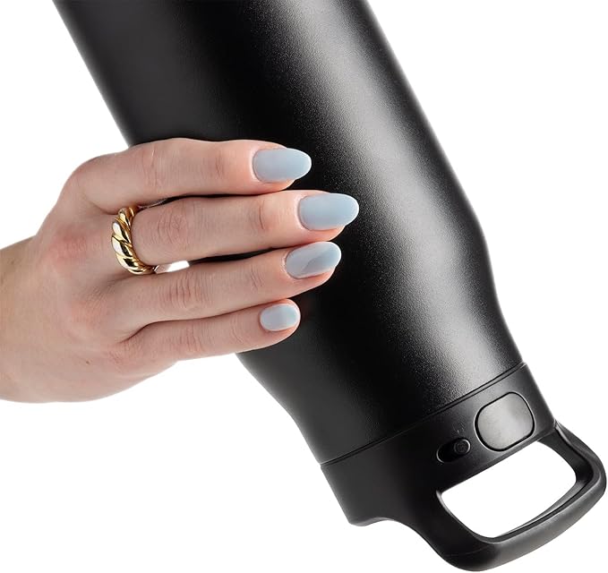 Simple Modern Water Bottle with Push Button Straw Lid | Ceramic-Lined Insulated Stainless Steel | Travel Water Bottles for Gym & Sports | Leak Proof | 34oz, Almond Birch