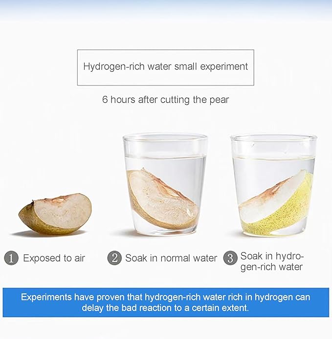 2 in 1 Hydrogen Water Bottle, Portable SPE Technology Water Ionizer Machine, 3 Min Quick Electrolysis, 220 ml, Suitable for Home, Office, Travel