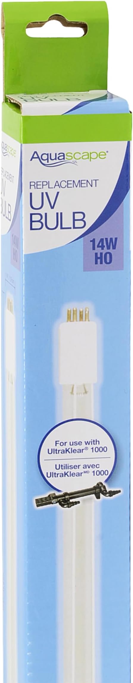 Aquascape UltraKlear 1000 UV Clarifier Replacement Bulb, 14-Watt High-Output UV Lamp – Fits Model 95036, 95039