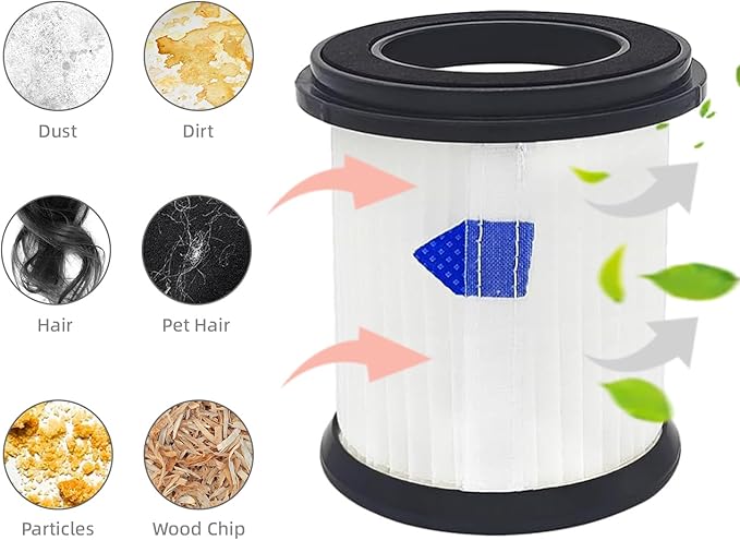 High-Efficiency Filter Replacement for INSE N5S N5T S6T S6P Pro S610/TMA T120 T121 T151 T150 T220 T210 T181 T180 T220 Cordless Vacuum Cleaner -6 pack+1pc Brush - AquaVibe