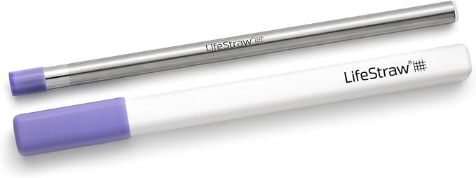 LifeStraw Sip – Reusable Stainless Steel Water Filter Drinking Straw