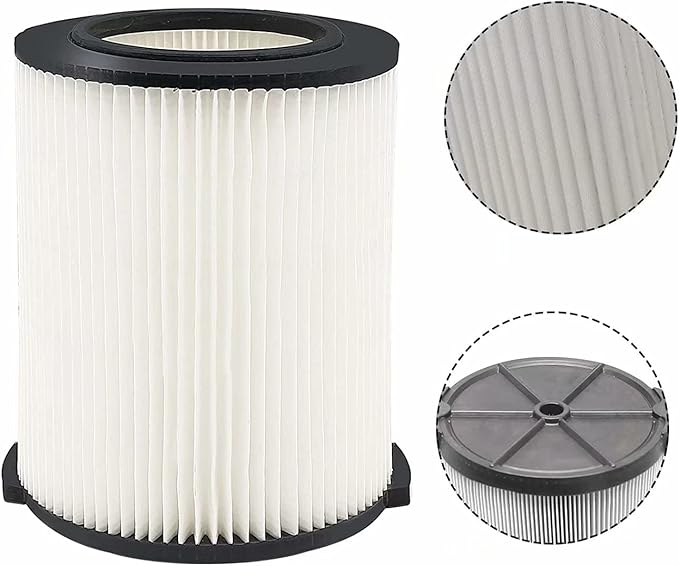 MZY LLC 1 Pack VF4000 Filter Replacement for Ridgid Wet Dry Vacuums 5-20 Gallon & 6-9 Gal Husky Vacuums WD5500 WD0671 WD1450 RV2400A RV2600B - AquaVibe