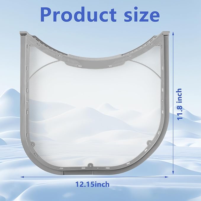5231EL1003B Dryer Lint Filter Compatible with Kenmore LG Lint Filter Replacement for Dryer Parts DLE5955G DLEX7177WM DLE7177WM DLE7177RM DLEX7177RM DLE3733W DLEX3070W DLE0442W