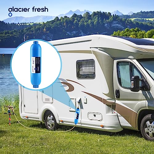 RV Marine Water Filter with 1 Flexible Hose Protectors 3 Pack (3 Count)