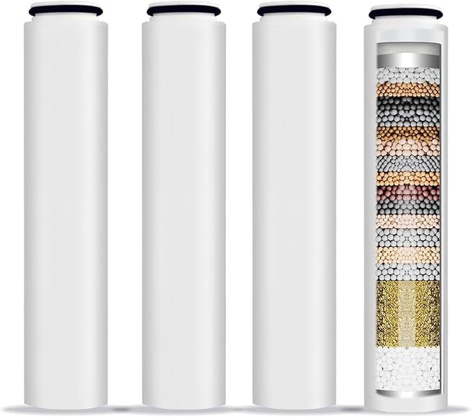 4 Pack Replacement Filters Compatible With Cobbe® Handheld Shower Head,Water Filter For Water Softening,Removes Chlorine(White)