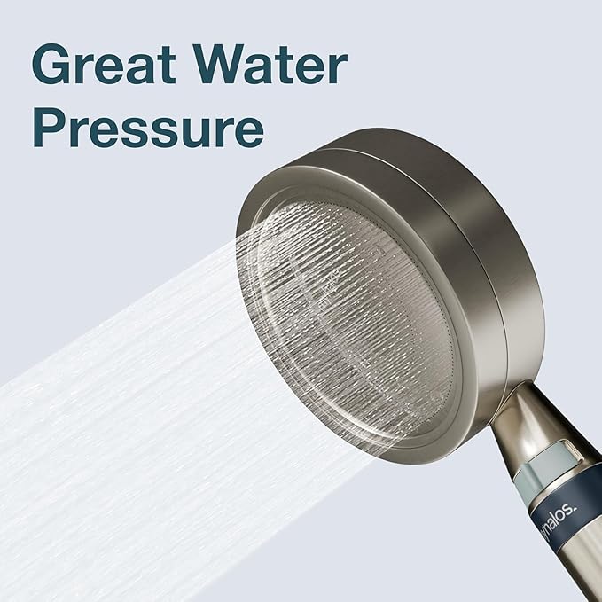 MyHalos® Handheld Filtered Shower Head with Handheld Handle - High Pressure Shower Heads With Filter To Reduce Chlorine & Soften Water - Easy to Install Detachable Filtered Shower Head For Hard Water