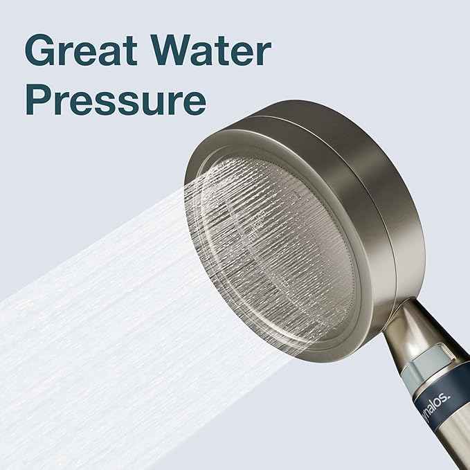 MyHalos® Handheld Filtered Shower Head with Handheld Handle - High Pressure Shower Heads With Filter To Reduce Chlorine & Soften Water - Easy to Install Detachable Filtered Shower Head For Hard Water