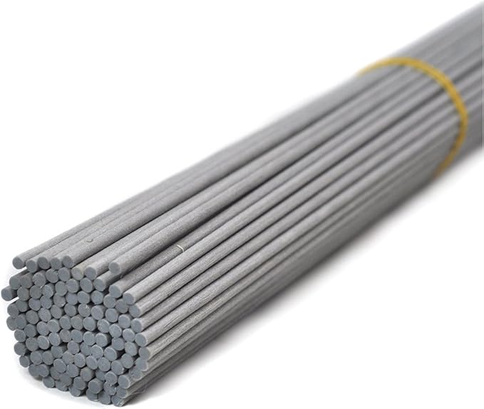 100 Pieces Fiber Reed Diffuser Replacement Refill Sticks (10" x 3mm, Gray) - AquaVibe