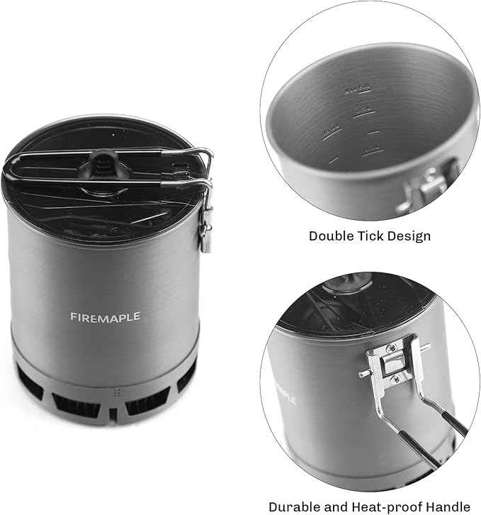 Fire-Maple Petrel Quickboil Pro Ultralight Cooking System – Compact & Fast-Boiling Backpacking Stove Pot Set, Ideal for Hiking, Solo Camping, Travelling, Hunting Trips, etc | FMC-G3