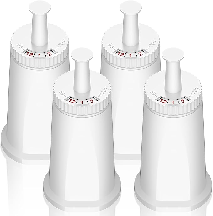 Replacement Water Filter for Breville Barista Touch Espresso Machine BES880, Barista Pro BES878, Oracle Touch BES990, Oracle BES980, Dual Boiler BES920 Bambino ClaroSwiss Sage, 4 Pack - AquaVibe