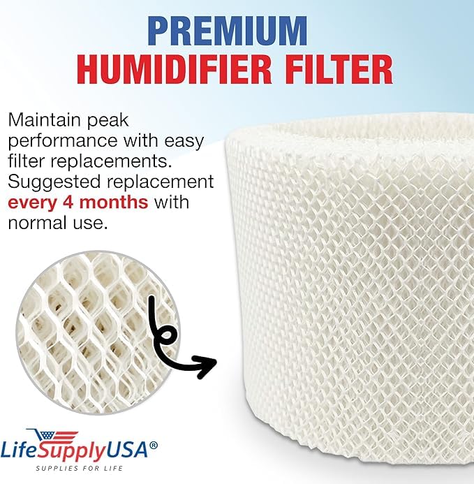 HWF75 Humidifier Filter D Wick Replacement Compatible with Holmes HWF75CS