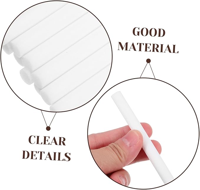 Hemoton 100pcs Home Diffuser Stick Refill Replacement Filters Fragrance Diffuser Sticks for Humidifiers - AquaVibe