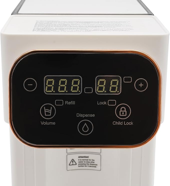 Instant Hot Water Dispenser with Filter, 1500W Countertop Water Filter System, Water Dispenser with 12 Temperatures & 8 Volume Settings & Safety Lock for Home, Dormitory, Coffee Shop, Tea House, Etc
