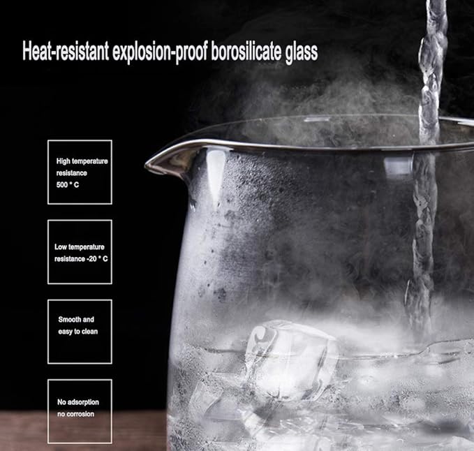 8L Glass Electric Kettle, 1500W Eco Water Kettle, Illuminated Led, Free Cordless Water Boiler with Stainless Steel Inner Lid Bottom