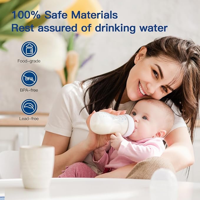 Faucet Water Filter Replacement for All PUR®, PUR®Plus Faucet Filtration Systems Compatible with NSF Certified Water Filter for Pur® RF-9999® and RF-3375, 6 Pack
