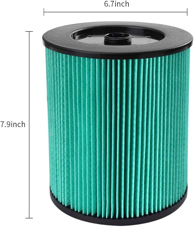 17912 & 9-17912 HEPA Vacuum Filter Compatible with Filter No.9-17912 fits 5, 6,8,9,12,14,16 and 32 gal vacs or larger made after 1988 - AquaVibe