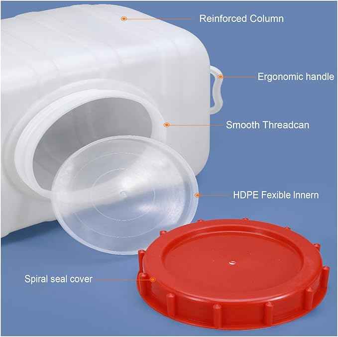 Plastic Water Tank 25L/35L/50L/80L/110L/200L Water Container，Rain Water Tank，Food-Grade Rectangular Thickened Water Tower with Faucet for Household Water Storage(Size:200L)