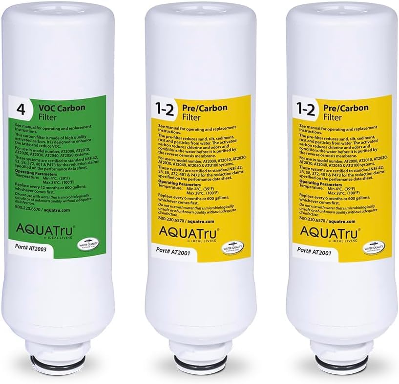 AquaTru 1 Year Replacement Filters Combo Pack for Classic
