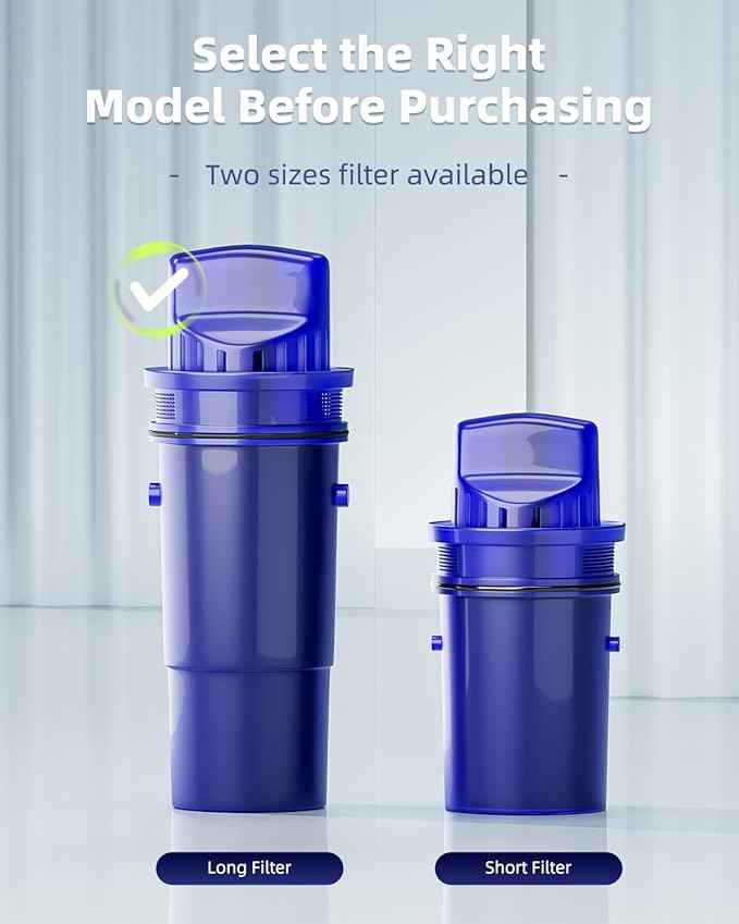 CRF950Z Filter Replacement for Compatible with PUR Water Filter Pitcher and Dispensers, CRF950Z, CRF-950Z, PPF900Z, PPF951K, PPT700W, Adsorb 99% Chlorine, Pack of 3, By DESENRUIS Upgraded Water Filter