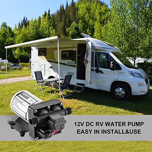 RV Water Pump 12 Volt DC 5.0GPM 55PSI Replacement For 4008