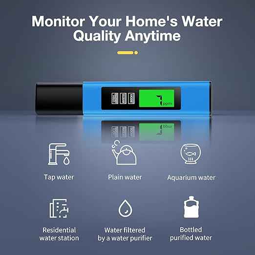 2025 All-New 4 in 1 Tds Meter Digital Water Tester - Accurate and Reliable TDS EC & Temp(°C,°F) Meter - 0-9999ppm - Professional Testing for Drinking Water, RO/DI System, Aquariums etc