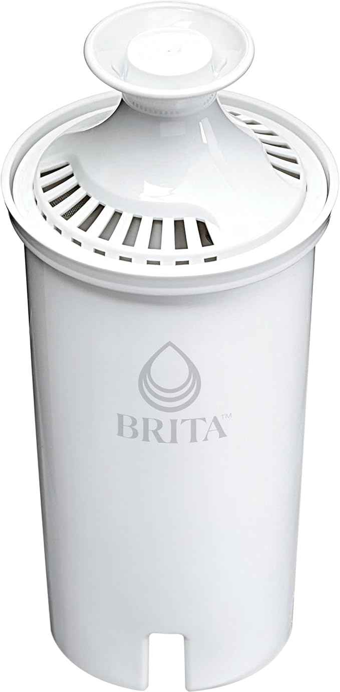 Brita Standard Water Filter, BPA-Free, Replaces 1,800 Plastic Water Bottles a Year, Lasts Two Months or 40 Gallons, Includes 1 Filter, Kitchen Essential