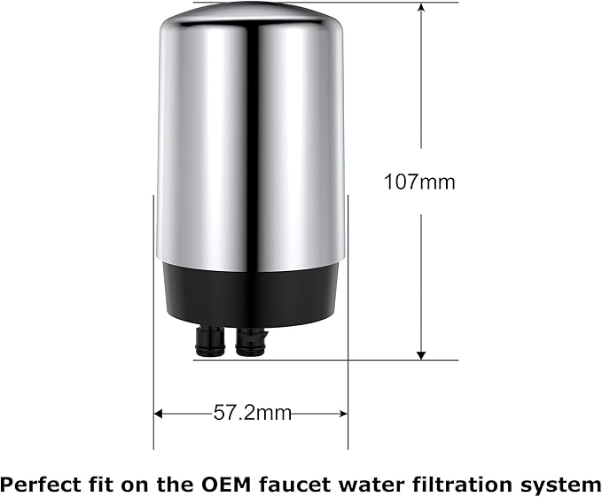 NRP Premium Faucet Water Filter Replacement for BRITA standard system, chrome tap water filter Reduces Lead, BPA Free - 3Pack