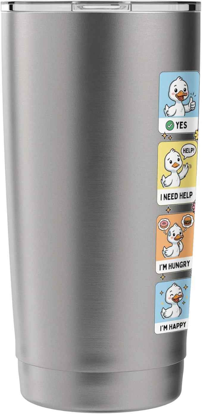 Autism ACC Communication Non Verbal Love Silly Goose Cute Stainless Steel Insulated Tumbler
