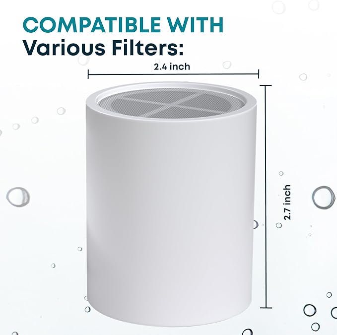 AquaHomeGroup 20-Stage Premium Shower Filter Replacement Cartridge with Spin Propeller (No Housing) - Water Filter Refill Compatible with Any Shower Filter of Similar Design 15 and 20 Stages