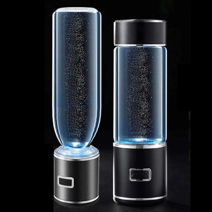 350ML Portable Hydrogen Rich Water Bottle Rechargeable Ionized Water Generator Hydrogen Water Maker Antioxidant Glass Health Care Cup