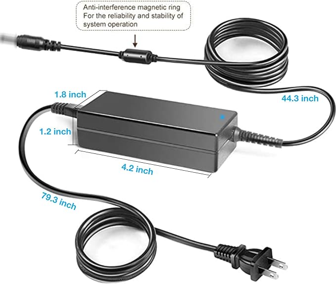 24V AC/DC Adapter Compatible with Bluevua RO100ROPOT Reverse Osmosis System Countertop Water Filter 4 Stage Purification Counter Drain Purified Tap Portable Purifier Power Supply Cord Charger