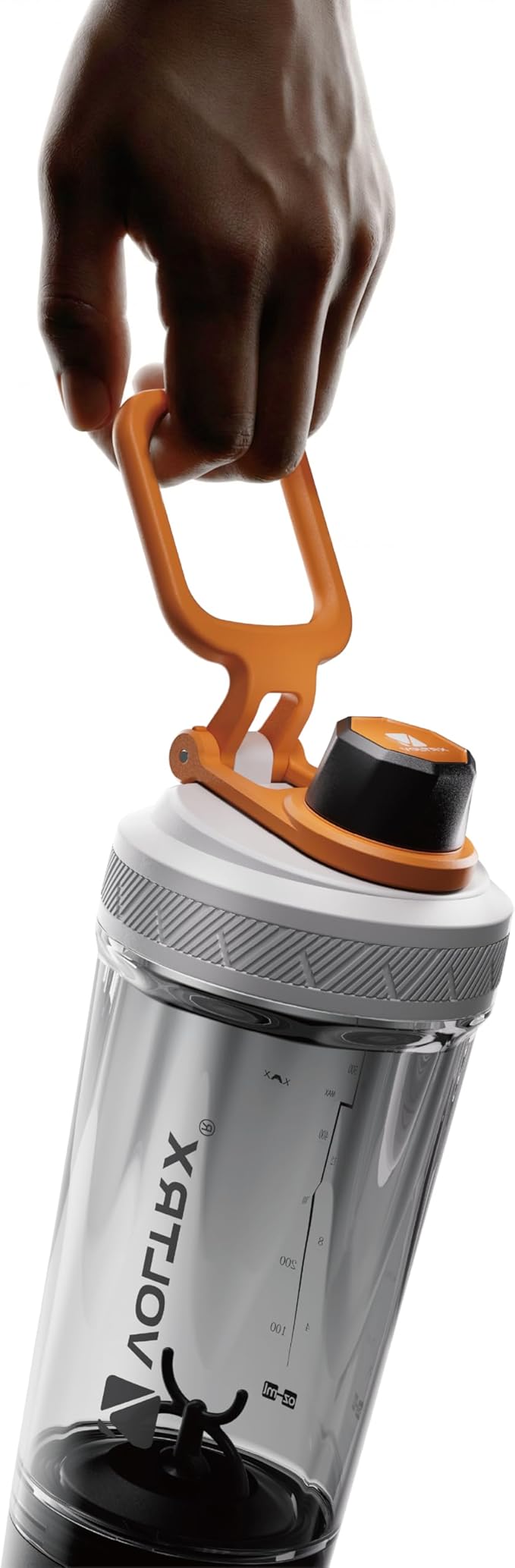 VOLTRX Shaker Bottle, Gallium USB C Rechargeable Electric Protein Shake Mixer, Shaker Cups for Protein Shakes and Meal Replacement Shakes, BPA Free, Made with Tritan, Vivid Yellow, 24oz