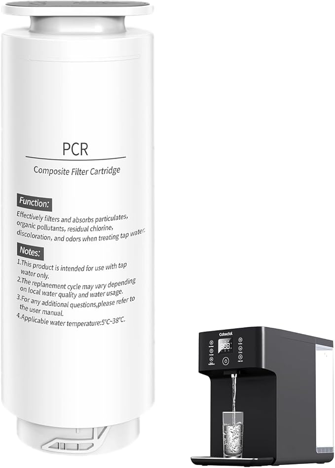 CT1 Genuine Replacement Filter Cartridge for Cobectal Countertop Reverse Osmosis Water Filter System, Reduces PFAS, PFOA/PFOS, Lead, Chlorine, PCR Composite Filter Cartridge (1 Pack)