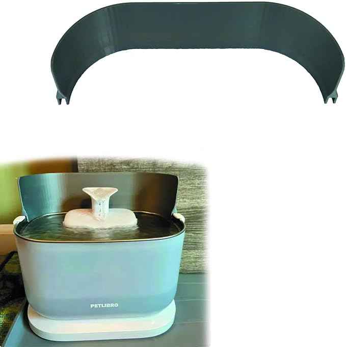 Splash Shield for PETLIBRO Cat Water Fountain - Compatible with 3L Dockstream 2 Models PLWF106/PLWF116/PLWF305,Prevent Water Spills, Easy Remove & Clean，Accessory for PETLIBRO Fountains