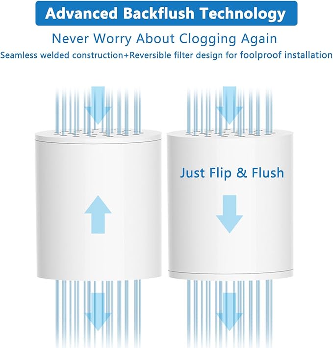 25 Stage Shower Filter Replacement Cartridge, 1 Pack Universal Cartridges for Hard Water – Removes Chlorine, Heavy Metals, Iron & Sediments, Fit Any Similar Design Shower Water Filter