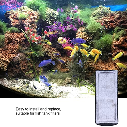 jbj Rimless Desktop Aquarium Filter Cartridge asin Fish Filter cartridges 17¡Á14¡Á4 6pcs Aquarium Filter Cotton Replacement wallmounted Filter Accessory for Fish