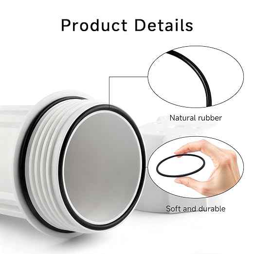 3.5 Inch OD Water Filter O-Ring 8 Pack, Compatible with Express Water ROES-50 and APEC Essence Ultimate Reverse Osmosis Systems, Durable Nitrile Rubber