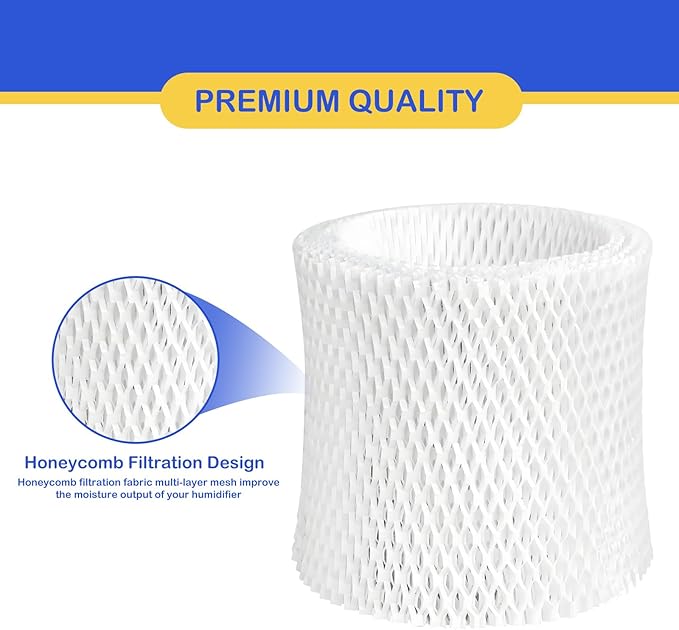 Humidifier Wicking Replacement Filter Compatible with Canopy Bedside and Nursery Humidifier, Wood Pulp & Paper Filter, 4 Pack