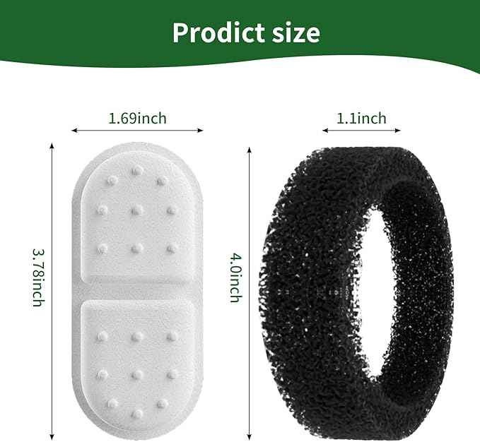 8 Pack Replacement Filters/Sponges - Individually Packaged-Applicable to Cat Water Fountain Stainless Steel 108oz/3.2L, APAUK Automatic Pet Fountain Dog Water Dispenser