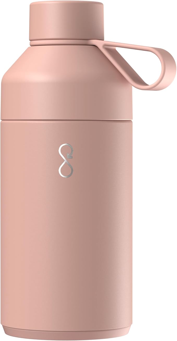 Ocean Bottle Original 25 oz | Stainless Steel Water Bottle | Reusable & Sustainable | Keeps Drinks Cold & Hot | Eco Friendly Gift (Breeze Blush)