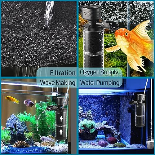 XpertMatic 15W Aquarium Filter 2 Stages 238 GPH (24 Ounce)