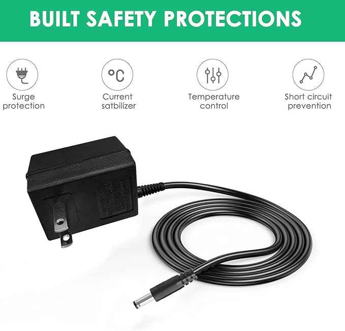 Mrgru 12V Replacement Charger for Pump Compatible with PetSafe Drinkwell 360 Pet Water Fountain Power Supply Adapter(PAC00-13206)
