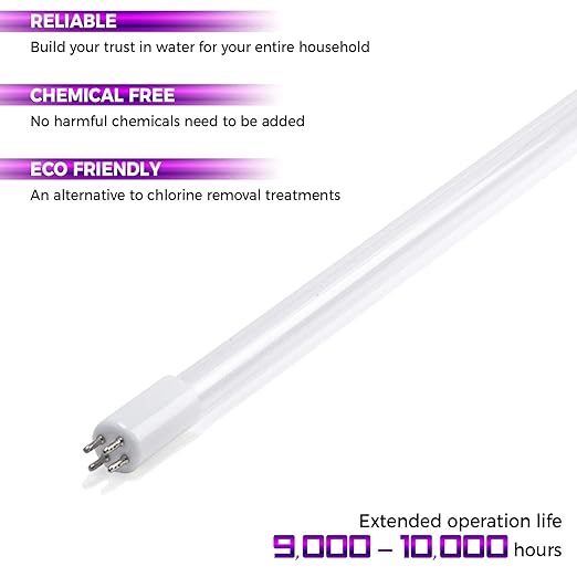 iSpring UVF55FS Whole House UV Water Filter & F3WGB32BM 4.5” x 20” 3-Stage Whole House Water Filter Set Replacement Pack White (Pack of 1)