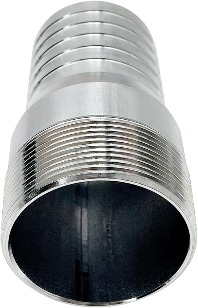 SAFBY Combination Hose Connector Set for Pump, Plated Steel (1.5 inch)