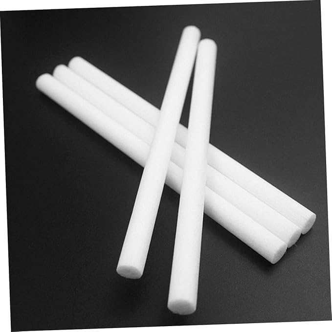 PRETYZOOM 50pcs Diffuser Sticks High Absorption Humidifier Refill for Essential Oils Replacement Wicks for Home Car and Travel Use - AquaVibe